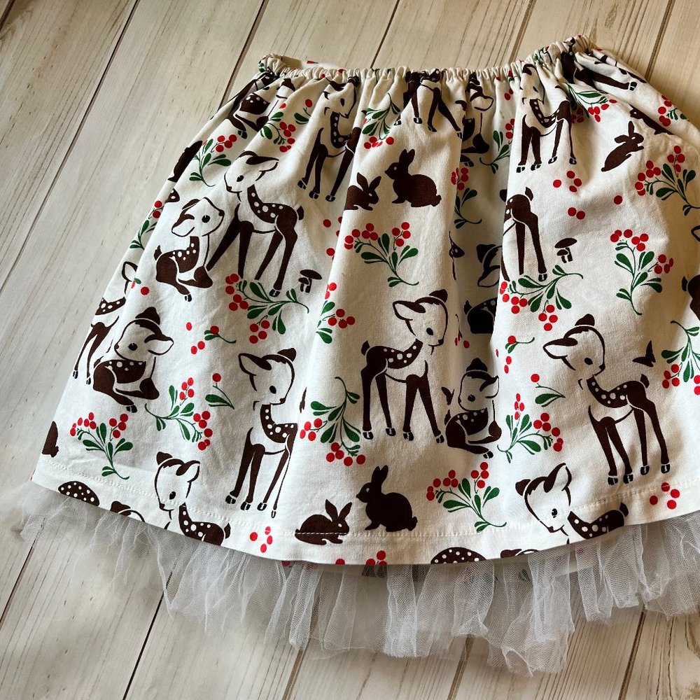 FiveLoaves TwoFish Girls Holiday Tulled Layer Skirt